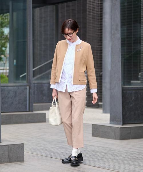 CARA O CRUZ / キャラ・オ・クルス テーラードジャケット | 【セレモニー】ノーカラージャケット | 詳細5