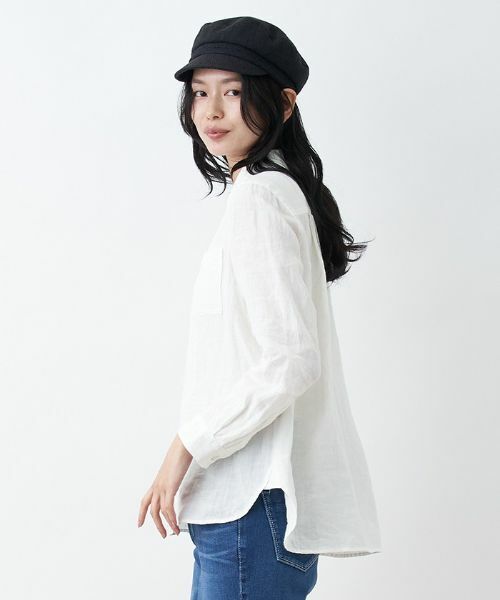 CARA O CRUZ / キャラ・オ・クルス シャツ・ブラウス | 洗える 麻シャツ | 詳細13