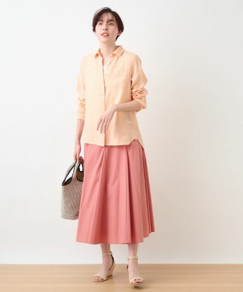 CARA O CRUZ / キャラ・オ・クルス シャツ・ブラウス | 洗える 麻シャツ | 詳細8