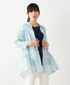 CARA O CRUZ / キャラ・オ・クルス シャツ・ブラウス | 洗える カットボイルのチュニックフラワーブラウス【LISA】