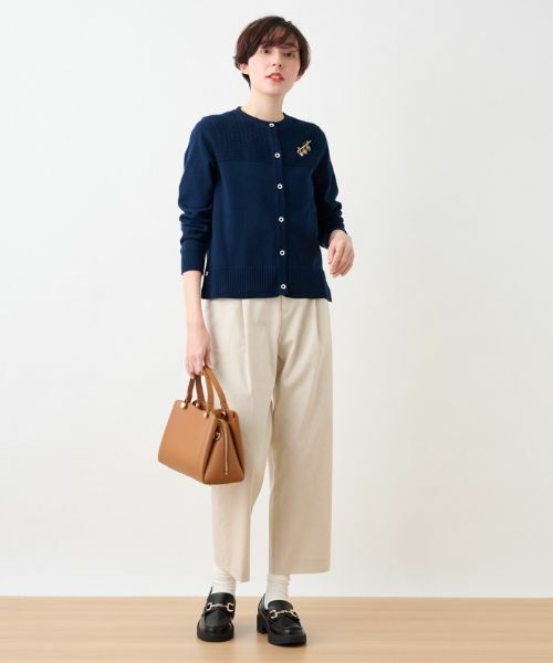 CARA O CRUZ / キャラ・オ・クルス その他パンツ | 後ろウエストゴム クロップドパンツ | 詳細13