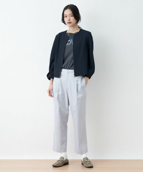 CARA O CRUZ / キャラ・オ・クルス その他パンツ | 後ろウエストゴム クロップドパンツ | 詳細17