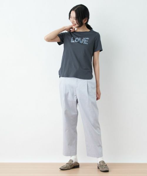 CARA O CRUZ / キャラ・オ・クルス その他パンツ | 後ろウエストゴム クロップドパンツ | 詳細21