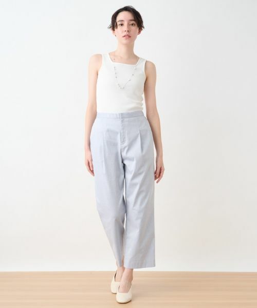 CARA O CRUZ / キャラ・オ・クルス その他パンツ | 後ろウエストゴム クロップドパンツ | 詳細7