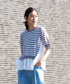 CARA O CRUZ / キャラ・オ・クルス ニット・セーター | 異素材MIXニット