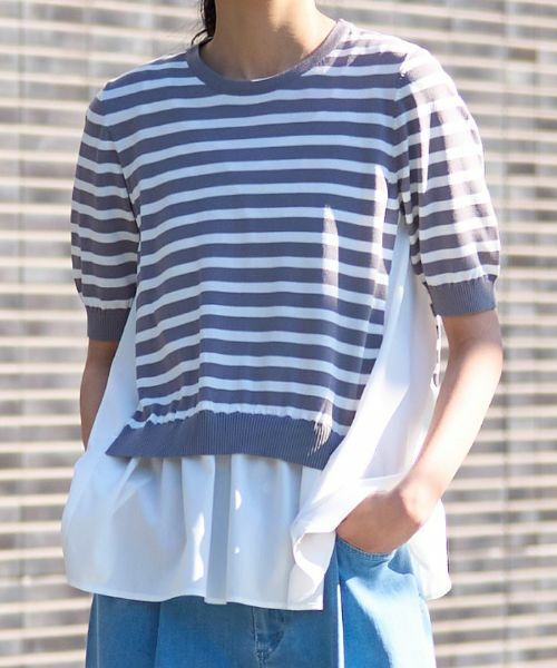 CARA O CRUZ / キャラ・オ・クルス ニット・セーター | 異素材MIXニット | 詳細28