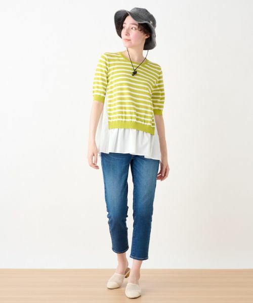 CARA O CRUZ / キャラ・オ・クルス ニット・セーター | 異素材MIXニット | 詳細5