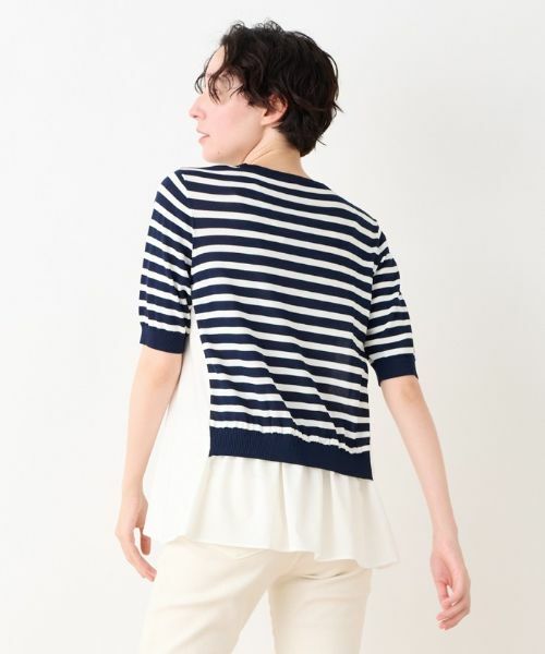 CARA O CRUZ / キャラ・オ・クルス ニット・セーター | 異素材MIXニット | 詳細8