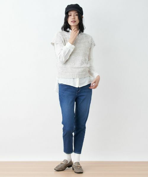 CARA O CRUZ / キャラ・オ・クルス ニット・セーター | ファンシーヤーンのニットベスト【CINZIA CALDI】 | 詳細10
