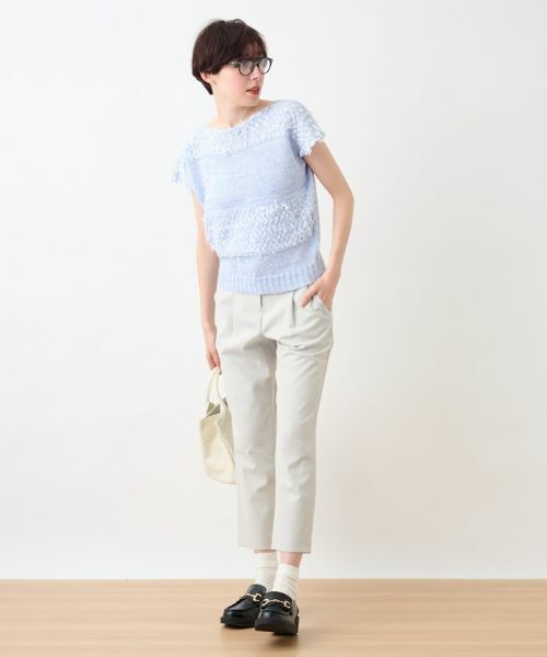 CARA O CRUZ / キャラ・オ・クルス ニット・セーター | ファンシーヤーンのニットベスト【CINZIA CALDI】 | 詳細11