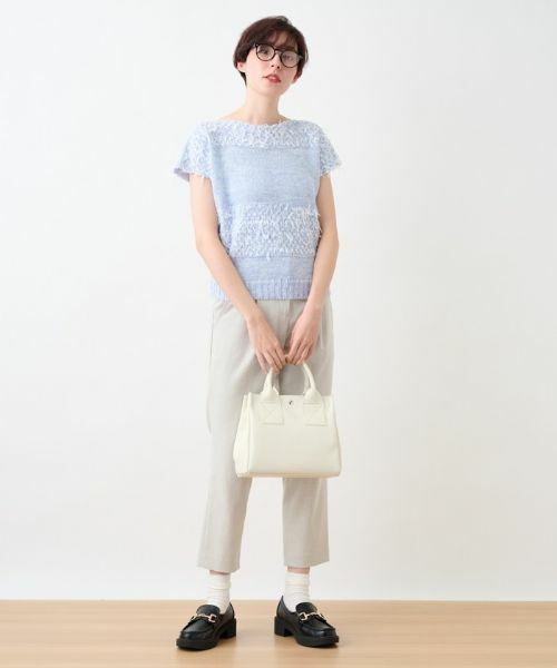 CARA O CRUZ / キャラ・オ・クルス ニット・セーター | ファンシーヤーンのニットベスト【CINZIA CALDI】 | 詳細13