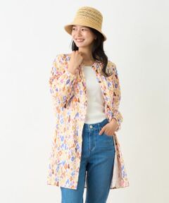 CARA O CRUZ / キャラ・オ・クルス シャツ・ブラウス | 洗える 幾何学柄チュニックブラウス【DEVEAUX】