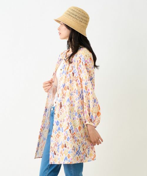 CARA O CRUZ / キャラ・オ・クルス シャツ・ブラウス | 洗える 幾何学柄チュニックブラウス【DEVEAUX】 | 詳細1