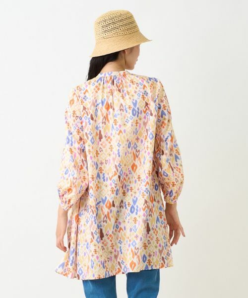 CARA O CRUZ / キャラ・オ・クルス シャツ・ブラウス | 洗える 幾何学柄チュニックブラウス【DEVEAUX】 | 詳細2