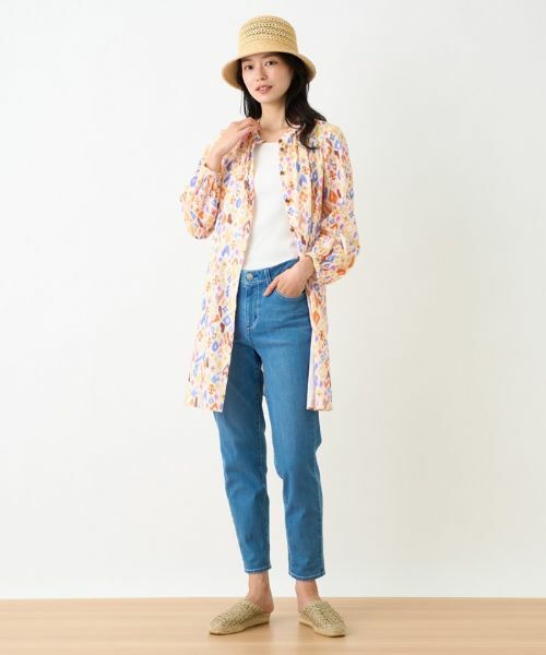 CARA O CRUZ / キャラ・オ・クルス シャツ・ブラウス | 洗える 幾何学柄チュニックブラウス【DEVEAUX】 | 詳細5