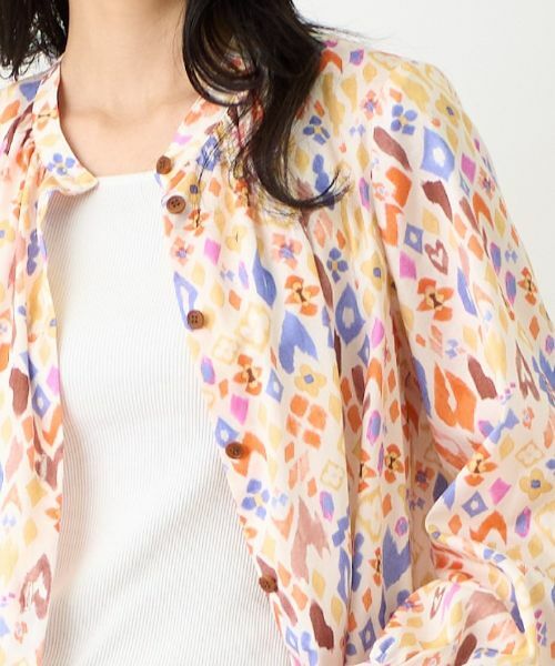 CARA O CRUZ / キャラ・オ・クルス シャツ・ブラウス | 洗える 幾何学柄チュニックブラウス【DEVEAUX】 | 詳細7