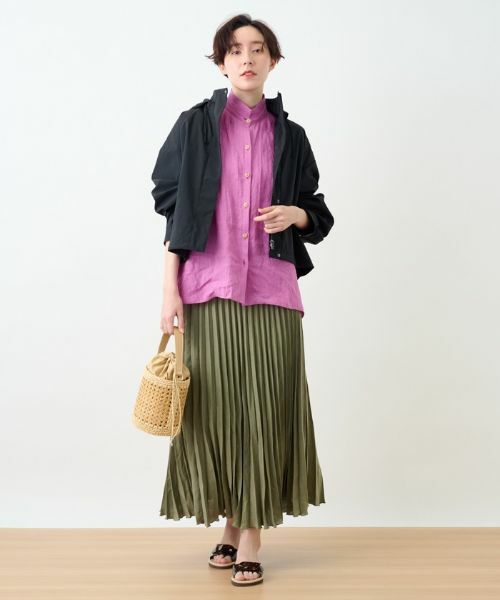 CARA O CRUZ / キャラ・オ・クルス ロング・マキシ丈スカート | 洗える ウエストゴムプリーツスカート【産地ナブル】 | 詳細17