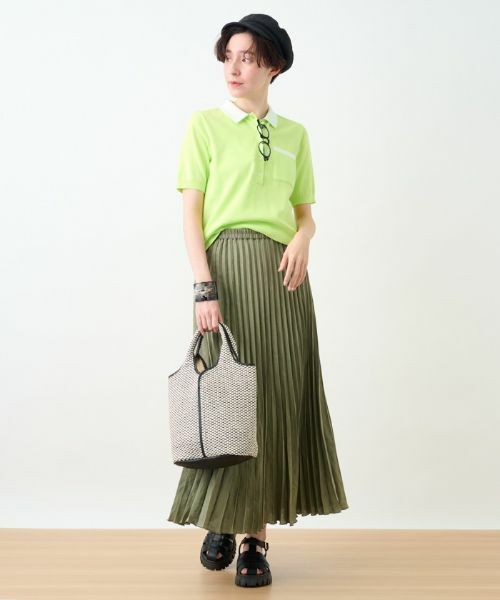 CARA O CRUZ / キャラ・オ・クルス ロング・マキシ丈スカート | 洗える ウエストゴムプリーツスカート【産地ナブル】 | 詳細21