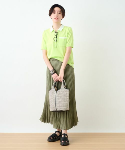 CARA O CRUZ / キャラ・オ・クルス ロング・マキシ丈スカート | 洗える ウエストゴムプリーツスカート【産地ナブル】 | 詳細22