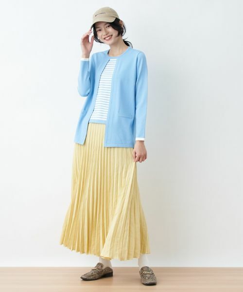 CARA O CRUZ / キャラ・オ・クルス ロング・マキシ丈スカート | 洗える ウエストゴムプリーツスカート【産地ナブル】 | 詳細23