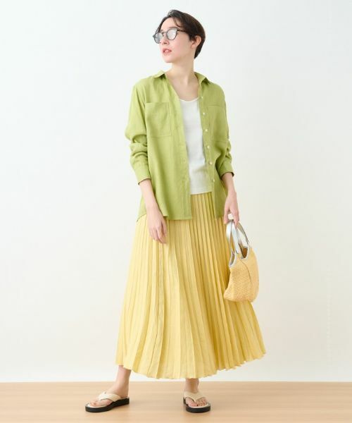 CARA O CRUZ / キャラ・オ・クルス ロング・マキシ丈スカート | 洗える ウエストゴムプリーツスカート【産地ナブル】 | 詳細28