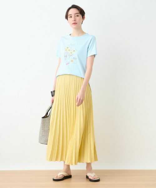 CARA O CRUZ / キャラ・オ・クルス ロング・マキシ丈スカート | 洗える ウエストゴムプリーツスカート【産地ナブル】 | 詳細29