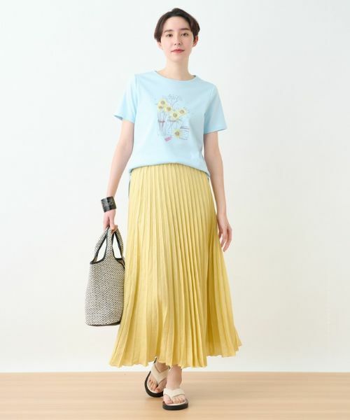 CARA O CRUZ / キャラ・オ・クルス ロング・マキシ丈スカート | 洗える ウエストゴムプリーツスカート【産地ナブル】 | 詳細30