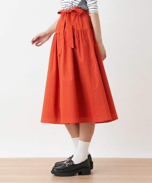 CARA O CRUZ / キャラ・オ・クルス ミニ・ひざ丈スカート | 洗える ベルト付きギャザースカート | 詳細25