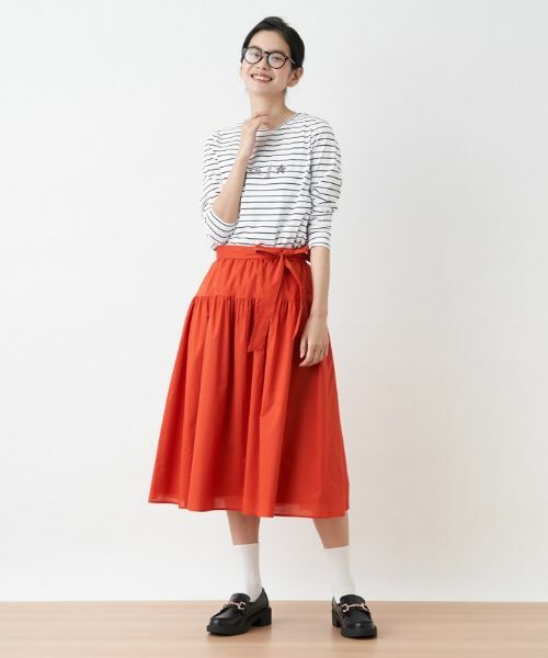 CARA O CRUZ / キャラ・オ・クルス ミニ・ひざ丈スカート | 洗える ベルト付きギャザースカート | 詳細28