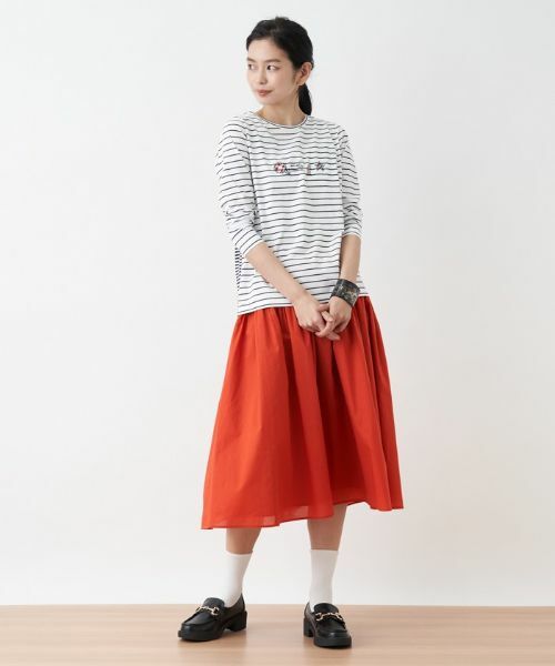 CARA O CRUZ / キャラ・オ・クルス ミニ・ひざ丈スカート | 洗える ベルト付きギャザースカート | 詳細29