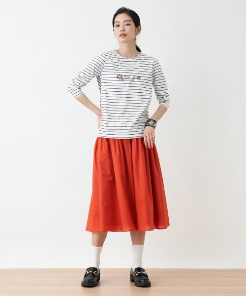 CARA O CRUZ / キャラ・オ・クルス ミニ・ひざ丈スカート | 洗える ベルト付きギャザースカート | 詳細30