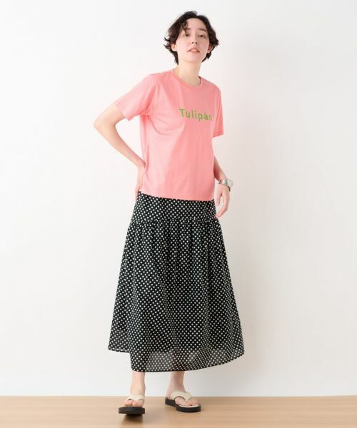 CARA O CRUZ / キャラ・オ・クルス ミニ・ひざ丈スカート | 洗える ウエスト伸縮ドットスカート | 詳細10