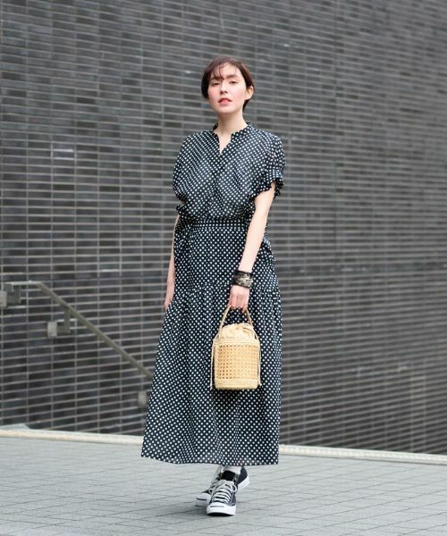 CARA O CRUZ / キャラ・オ・クルス ミニ・ひざ丈スカート | 洗える ウエスト伸縮ドットスカート | 詳細19