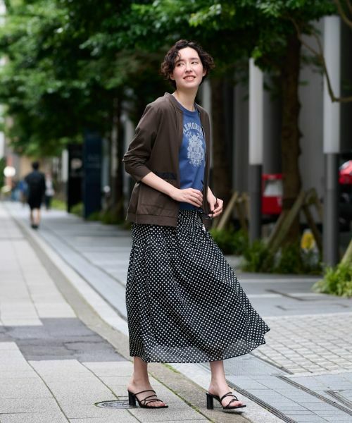 CARA O CRUZ / キャラ・オ・クルス ミニ・ひざ丈スカート | 洗える ウエスト伸縮ドットスカート | 詳細2