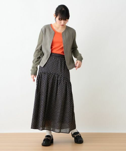 CARA O CRUZ / キャラ・オ・クルス ミニ・ひざ丈スカート | 洗える ウエスト伸縮ドットスカート | 詳細24