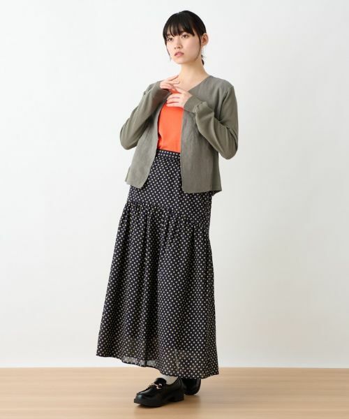 CARA O CRUZ / キャラ・オ・クルス ミニ・ひざ丈スカート | 洗える ウエスト伸縮ドットスカート | 詳細25