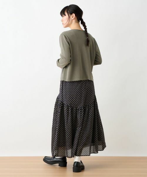 CARA O CRUZ / キャラ・オ・クルス ミニ・ひざ丈スカート | 洗える ウエスト伸縮ドットスカート | 詳細26