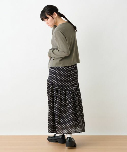 CARA O CRUZ / キャラ・オ・クルス ミニ・ひざ丈スカート | 洗える ウエスト伸縮ドットスカート | 詳細27