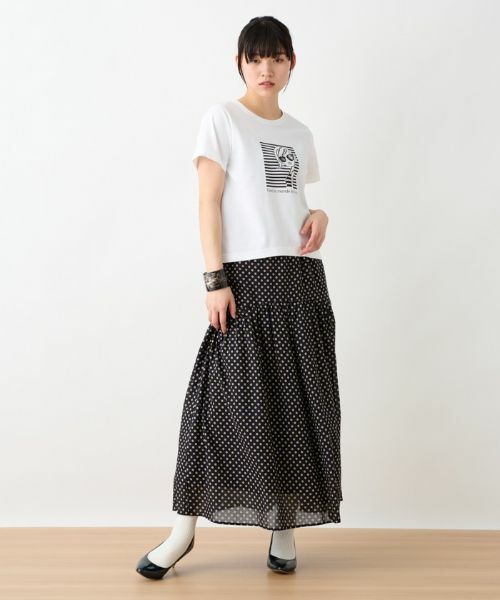 CARA O CRUZ / キャラ・オ・クルス ミニ・ひざ丈スカート | 洗える ウエスト伸縮ドットスカート | 詳細29