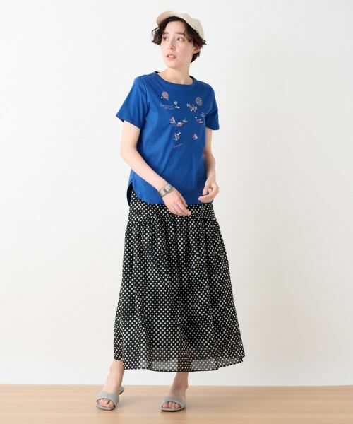 CARA O CRUZ / キャラ・オ・クルス ミニ・ひざ丈スカート | 洗える ウエスト伸縮ドットスカート | 詳細7