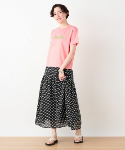 CARA O CRUZ / キャラ・オ・クルス ミニ・ひざ丈スカート | 洗える ウエスト伸縮ドットスカート | 詳細9