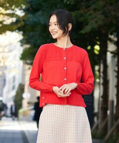 CARA O CRUZ / キャラ・オ・クルス カーディガン・ボレロ | 洗える サイドヘムボタンカーディガン