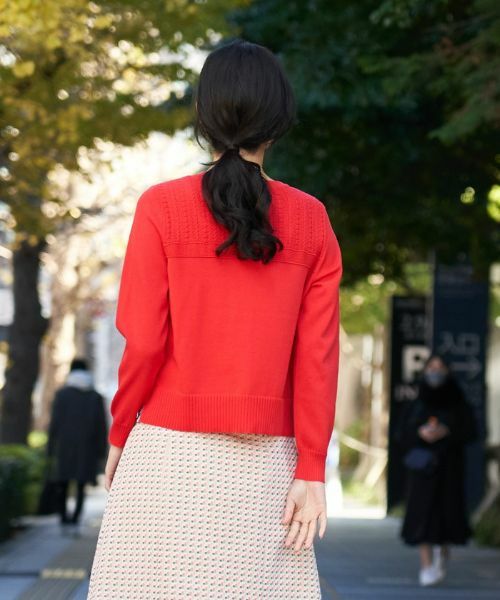 CARA O CRUZ / キャラ・オ・クルス カーディガン・ボレロ | 洗える サイドヘムボタンカーディガン | 詳細10