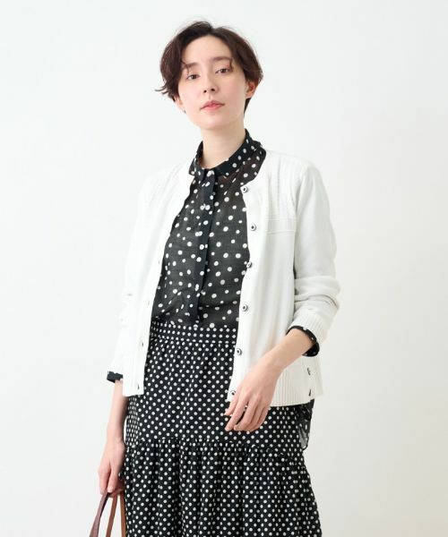 CARA O CRUZ / キャラ・オ・クルス カーディガン・ボレロ | 洗える サイドヘムボタンカーディガン | 詳細15