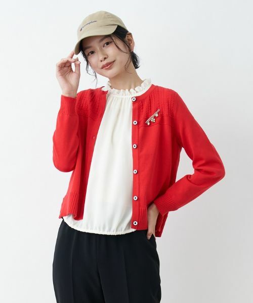 CARA O CRUZ / キャラ・オ・クルス カーディガン・ボレロ | 洗える サイドヘムボタンカーディガン | 詳細19