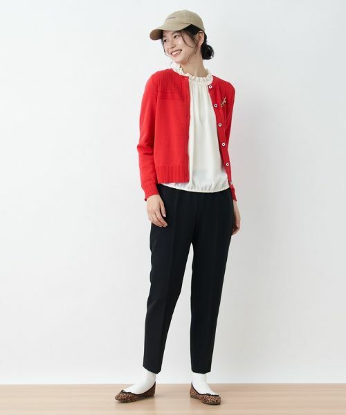 CARA O CRUZ / キャラ・オ・クルス カーディガン・ボレロ | 洗える サイドヘムボタンカーディガン | 詳細20