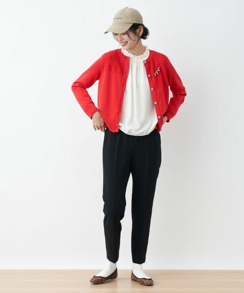 CARA O CRUZ / キャラ・オ・クルス カーディガン・ボレロ | 洗える サイドヘムボタンカーディガン | 詳細22