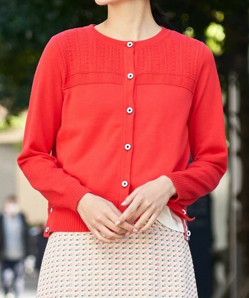 CARA O CRUZ / キャラ・オ・クルス カーディガン・ボレロ | 洗える サイドヘムボタンカーディガン | 詳細24