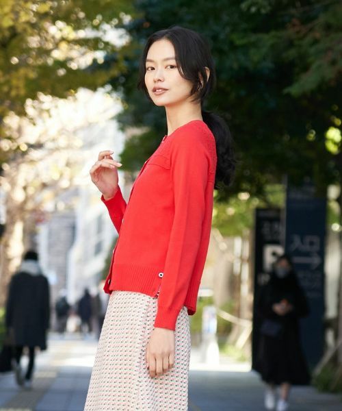 CARA O CRUZ / キャラ・オ・クルス カーディガン・ボレロ | 洗える サイドヘムボタンカーディガン | 詳細9