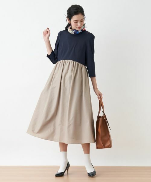 CARA O CRUZ / キャラ・オ・クルス ドレス | 洗える 切替ワンピース【セレモニー】 | 詳細1